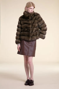 Real russian sable fur coat paolomoretti