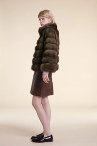 Real russian sable fur coat paolomoretti