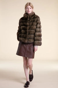 Real russian sable fur coat paolomoretti