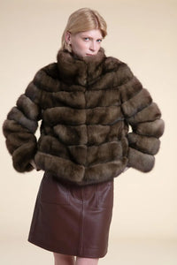 Real russian sable fur coat paolomoretti