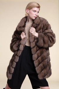 Real sable coat paolomoretti