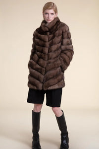 Real sable coat paolomoretti