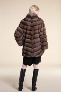 Real sable coat paolomoretti