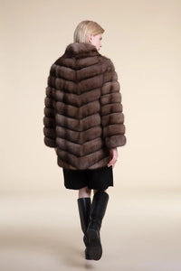 Real sable coat paolomoretti