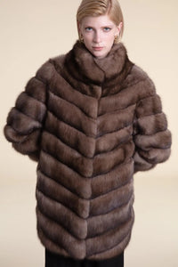 Real sable coat paolomoretti