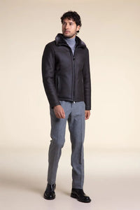 Shearling aviator jacket mens paolomoretti