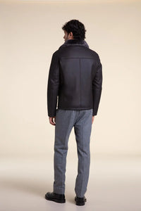 Shearling aviator jacket mens paolomoretti