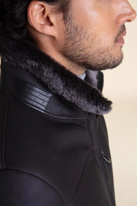 Shearling aviator jacket mens paolomoretti