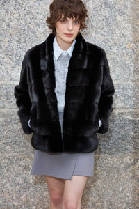 Short black mink jacket Paolo Moretti