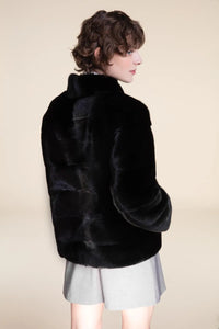 Short black mink jacket Paolo Moretti