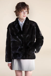 Short black mink jacket Paolo Moretti