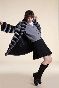 Women chinchilla coat paolomoretti