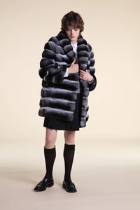 Women chinchilla coat paolomoretti