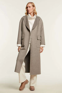 Grey cashmere coat paolomoretti