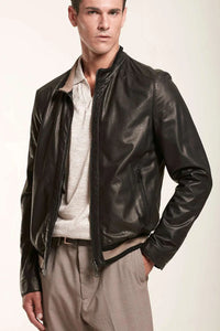 Leather jacket mens paolomoretti