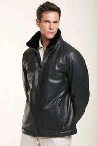Men leather jacket paolomoretti