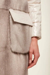 Mink fur coat and textile paolomoretti