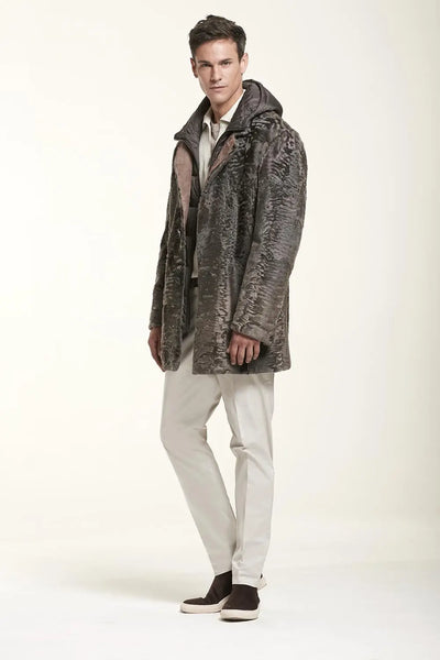 River island mens hot sale faux fur coat