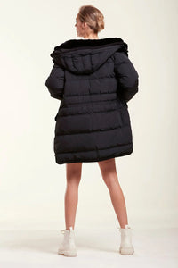Puffer coat with hood paolomoretti