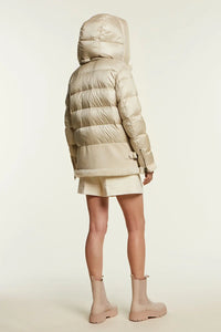 Shearling jacket with down inserts paolomoretti